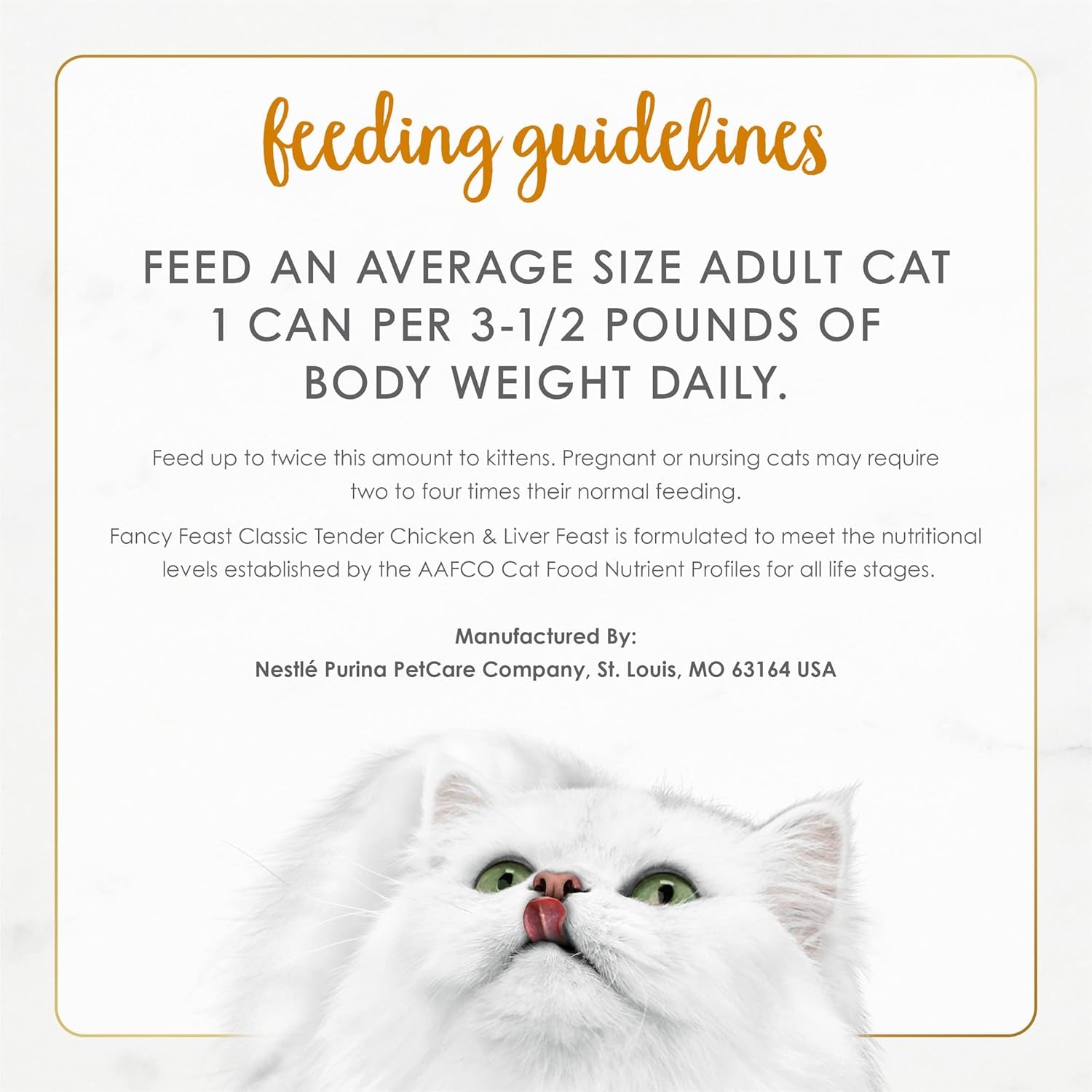 Purina  Tender Chicken and Liver Feast Classic Grain Free Wet Cat Food Pate - (Pack of 24) 3 Oz. Cans