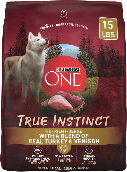 True Instinct with a Blend of Real Turkey and Venison Dry Dog Food - 15 Lb. Bag
