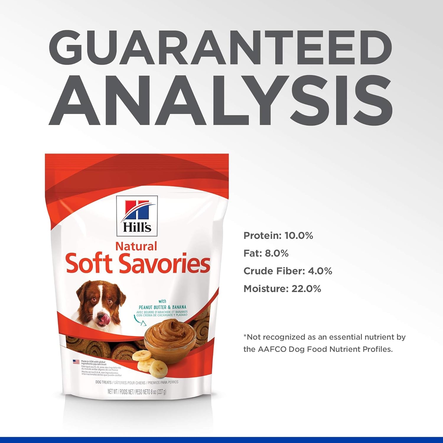 Natural Soft Savories, All Life Stages, Great Taste, Dog Treats, Peanut Butter & Banana, 8 Oz Bag
