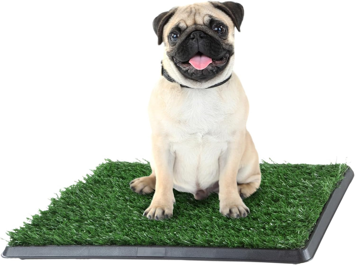 Artificial Grass Puppy Pee Pad for Dogs and Small Pets - 16X20 Inch, Reusable 3-Layer Potty Training Pad with Tray - Dog House and Pet Supplies by