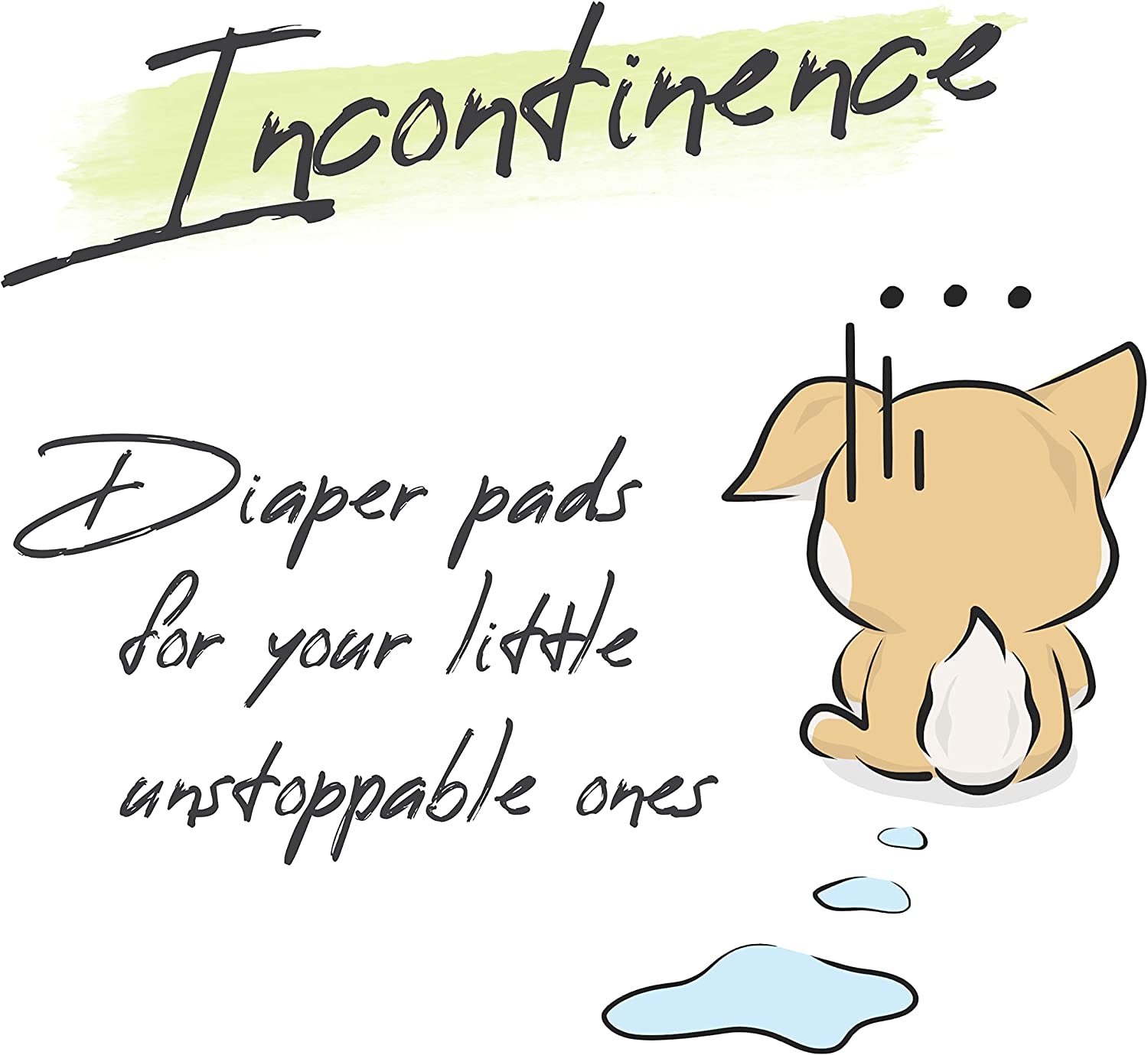 Dog Diaper Liners Booster Pads for Male and Female Dogs, 100Ct | Disposable Diaper Inserts Fit Most Reusable Pet Belly Bands, Wraps, and Washable Period Panties