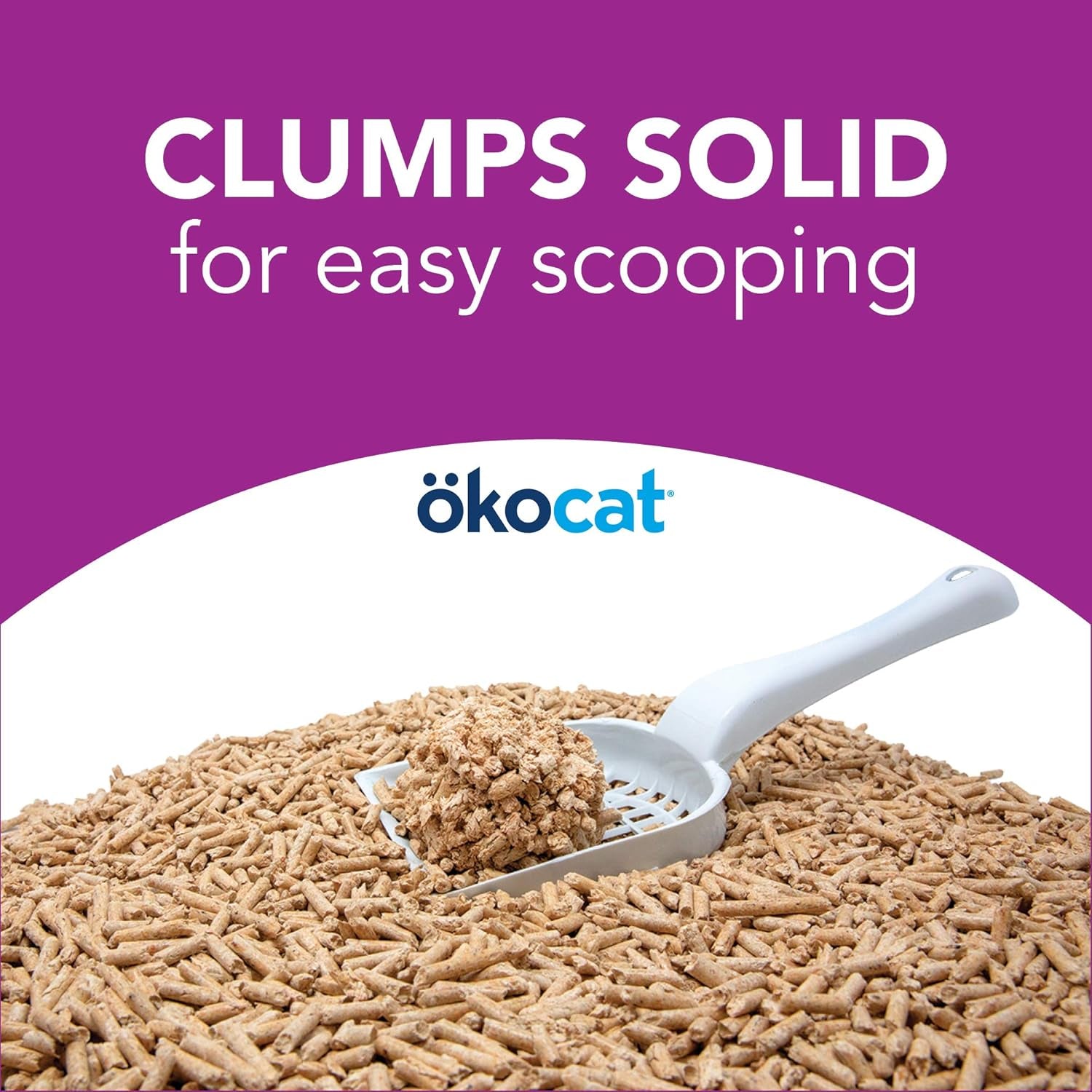 Less Mess Low Tracking Wood Clumping Cat Litter Mini- Pellets, Unscented, 18.6 Pounds - Natural Ingredients, Stops Odor, Clumps Solid, 99% Dust Free, Great for Long-Hair Breeds