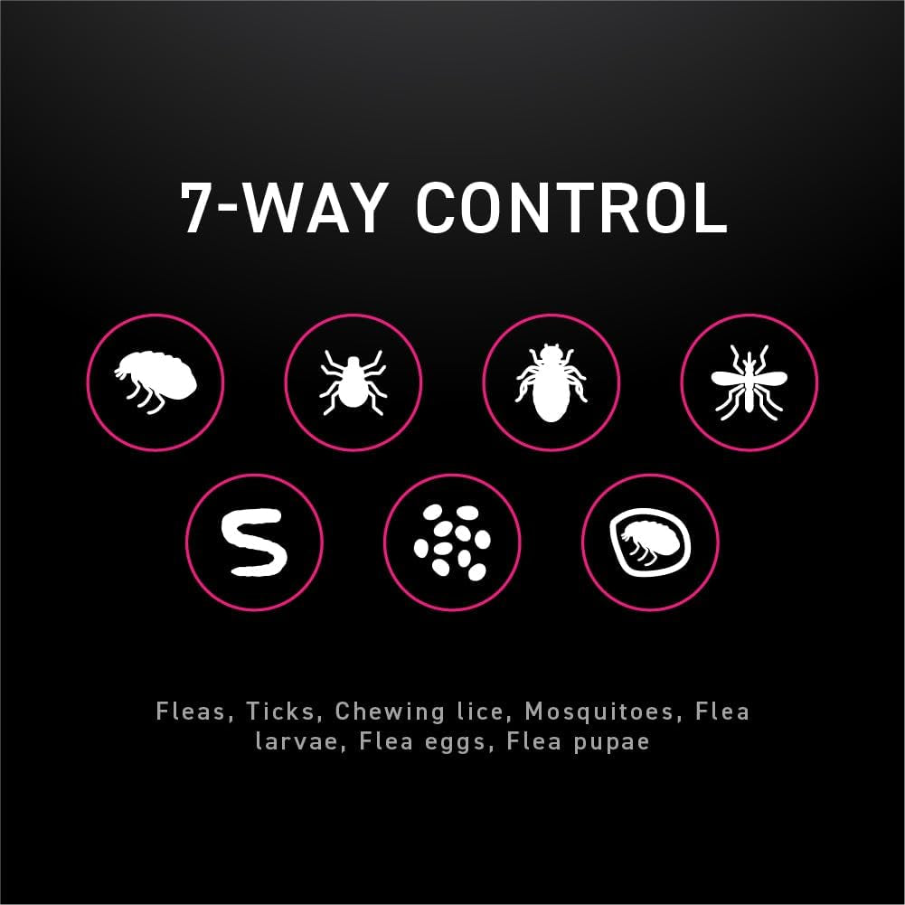 Flea and Tick Prevention for Cats, Repellent and Control, Fast Acting Waterproof Topical Drops, Flea Prevention for Cats over 3.5 Lbs, 6 Monthly Doses