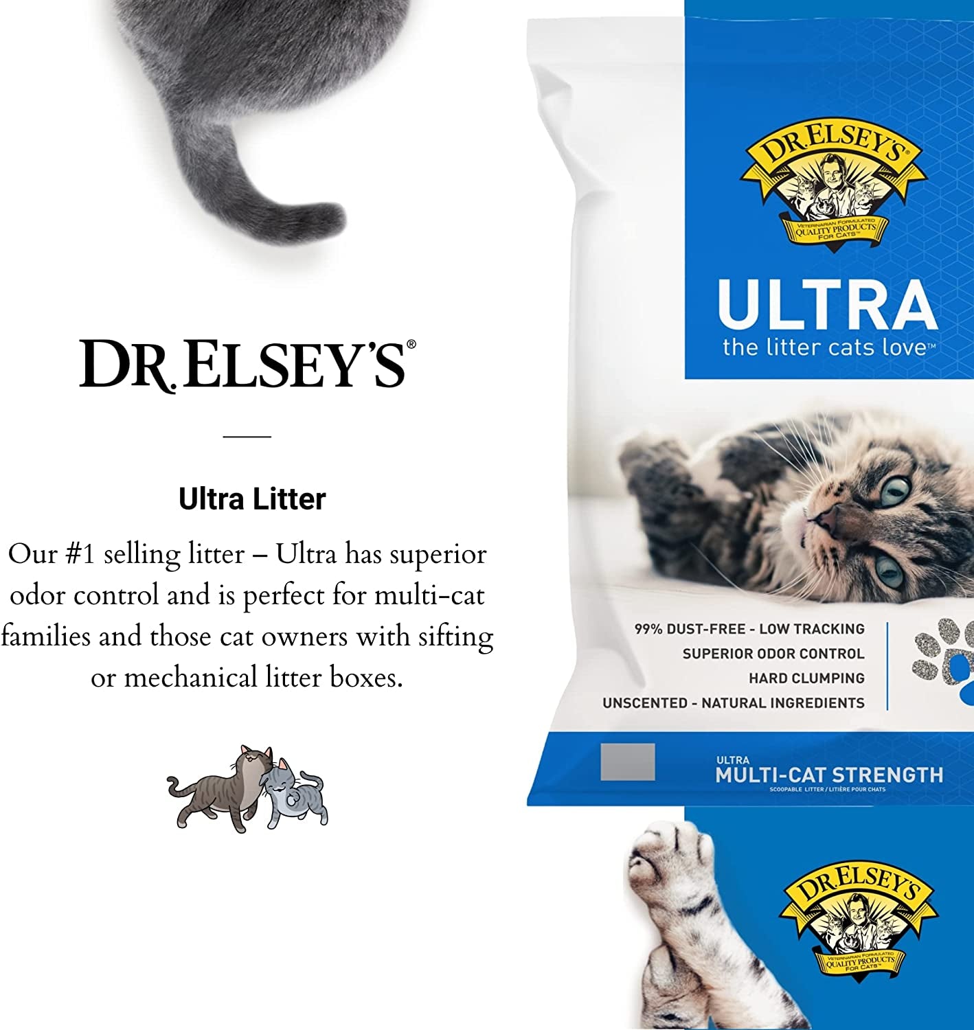 Ultra Unscented Clumping Clay Cat Litter 18 Lb Bag