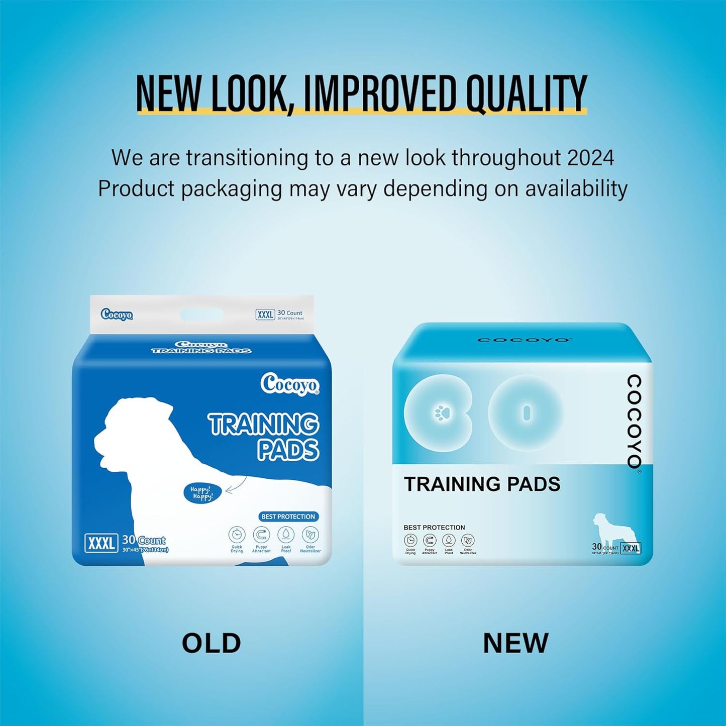 Best Value Dog Training Pads Giant Size | Dog Pee Pads XXXL Size | Super Absorbent Puppy Pads (30" X 45", 30 Count) (XXXL)