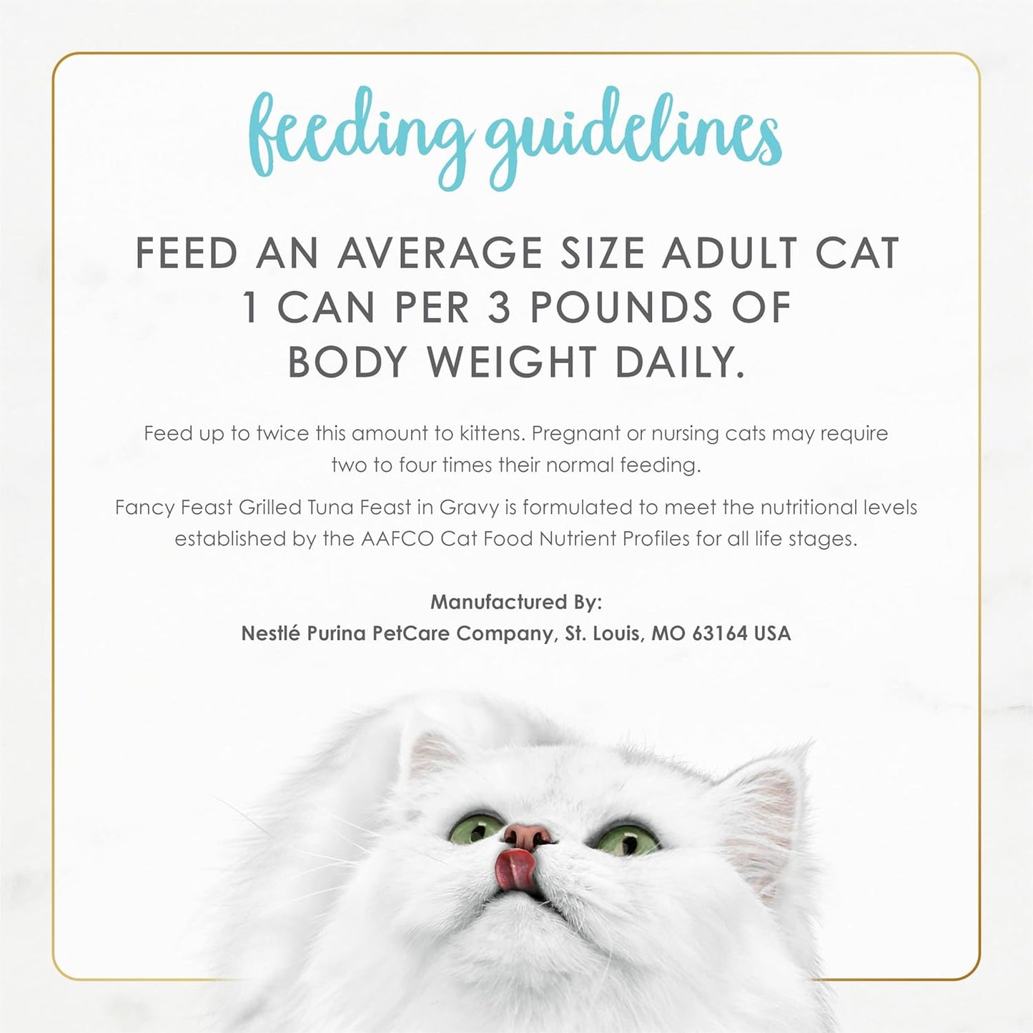 Purina  Grilled Wet Cat Food Tuna Feast in Wet Cat Food Gravy - (Pack of 24) 3 Oz. Cans