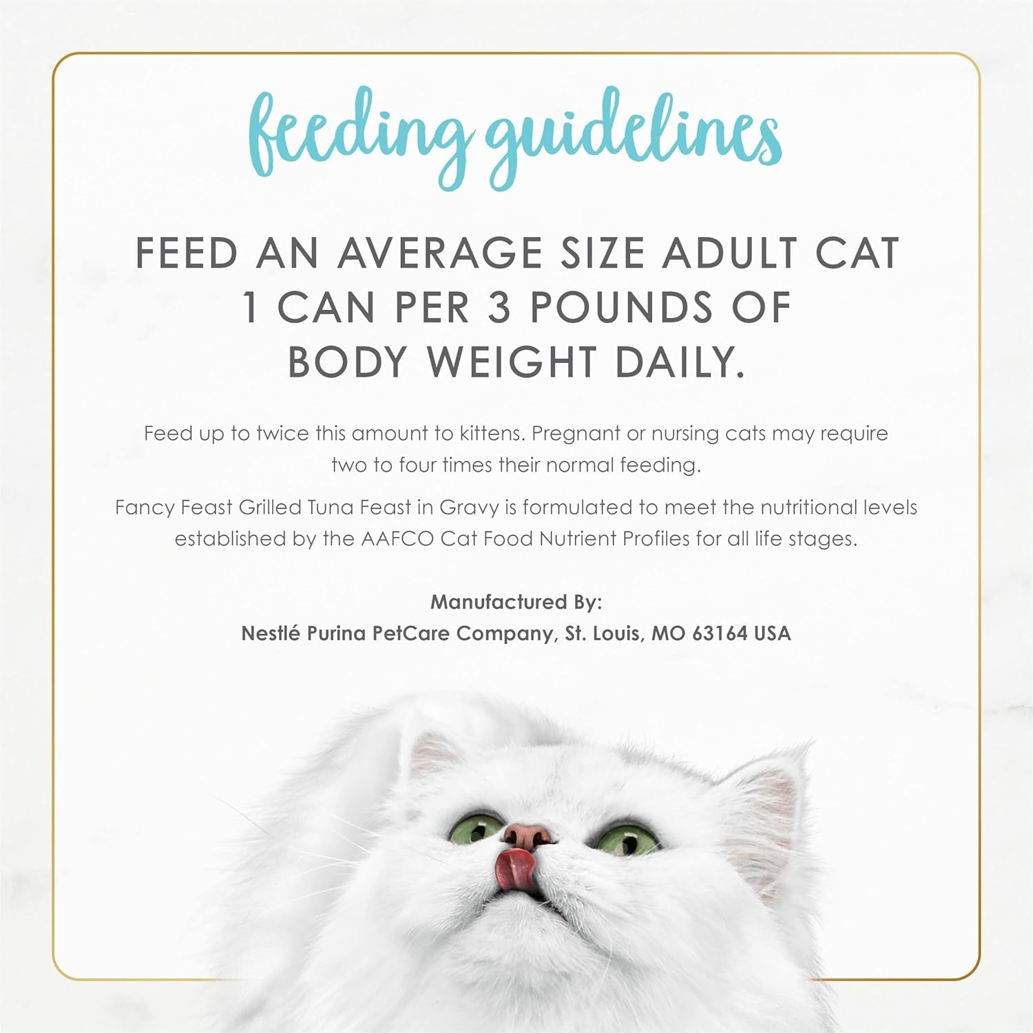 Purina  Grilled Wet Cat Food Tuna Feast in Wet Cat Food Gravy - (Pack of 24) 3 Oz. Cans