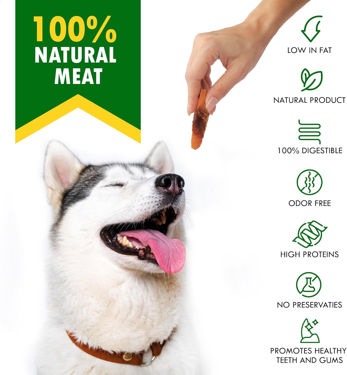 Dog Treats Sweet Potato Wrapped with Chicken 11 Oz & Pet Natural Chew - Grain Free Dried Snacks in Bulk - Best Twists for Training Small & Large Dogs - Made for USA