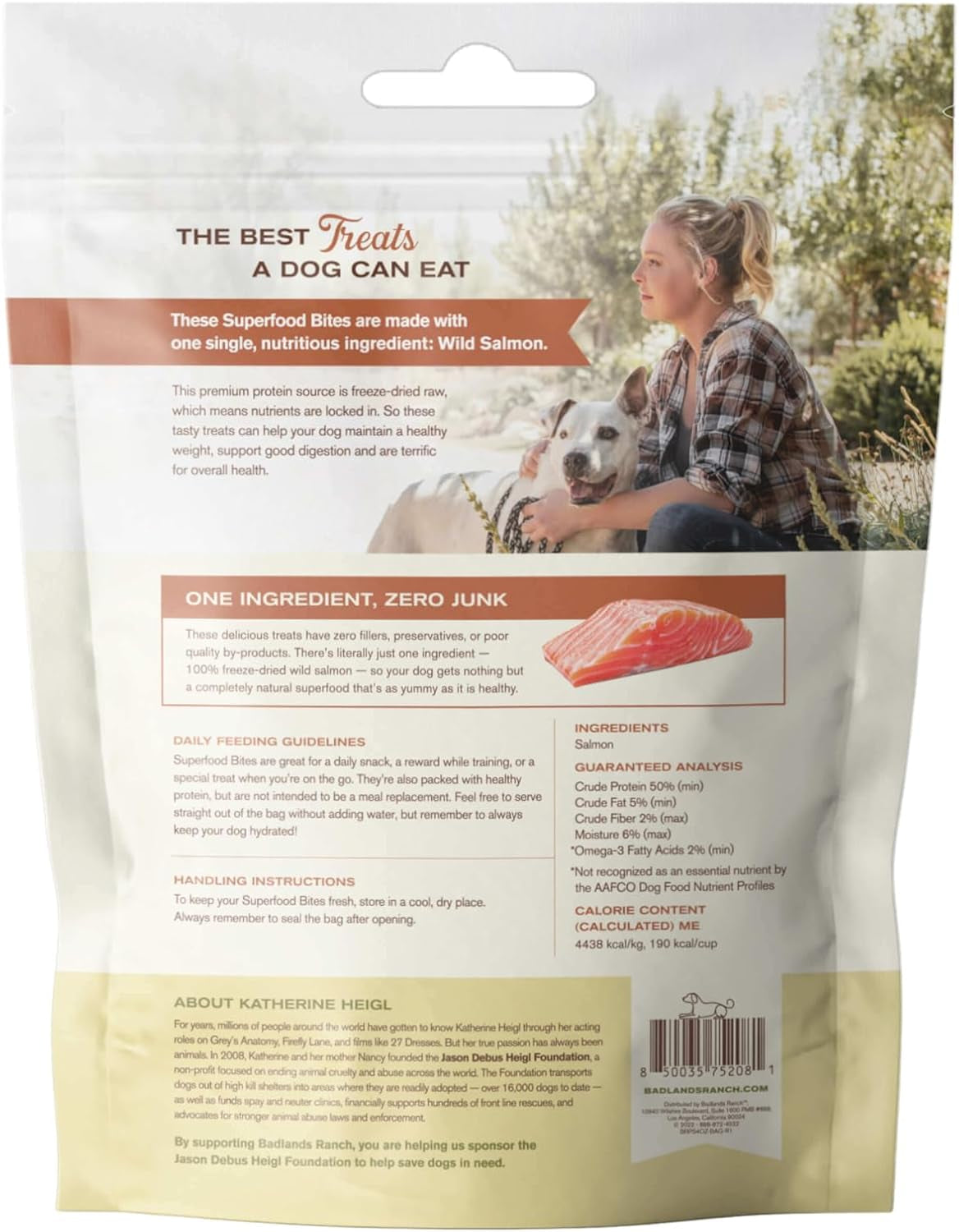 - Superfood Bite, Freeze-Dried Raw Dog Treats - Protein Rich, Train & Reward, Traceable Single Ingredient by Katherine Heigl (Wild Salmon)