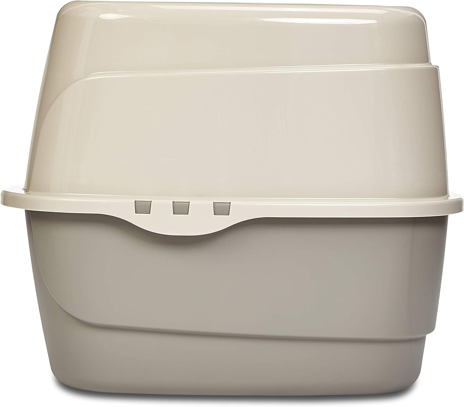 Cat Litter Box with Lid, No-Mess, Standard, Unisex, Charcoal, 26 in X 23 in X 20 In