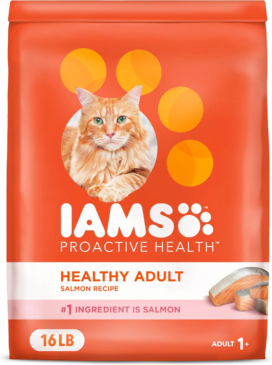Proactive Health Adult Healthy Dry Cat Food with Real Salmon, 16 Lb. Bag