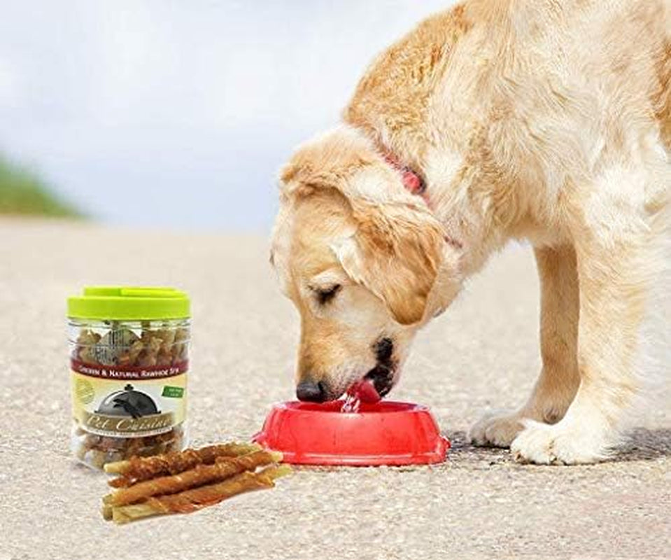 Mini Sticks Wrapped with Real Chicken, Rawhide Free Dog Chew Sticks, 15 Count