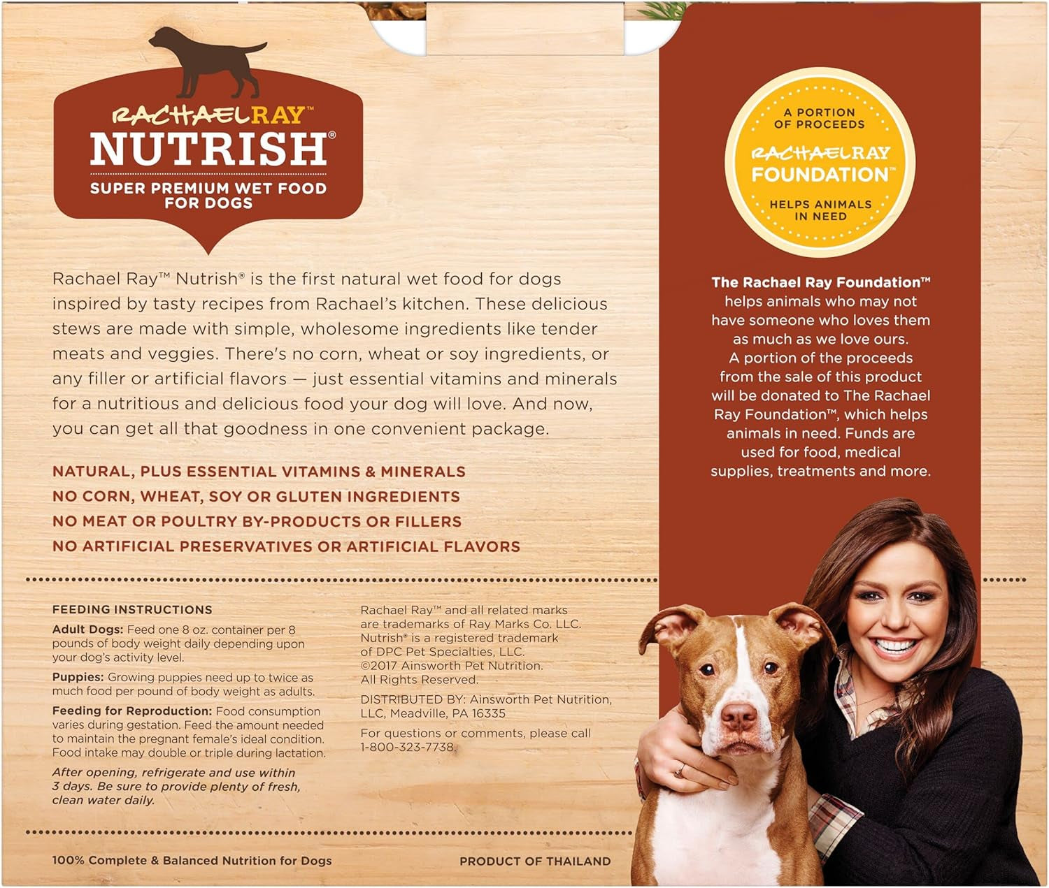 Rachael Ray  Natural Premium Wet Dog Food, Savory Favorites Variety Pack, 8 Ounce Tub (Pack of 6) (6303230800)