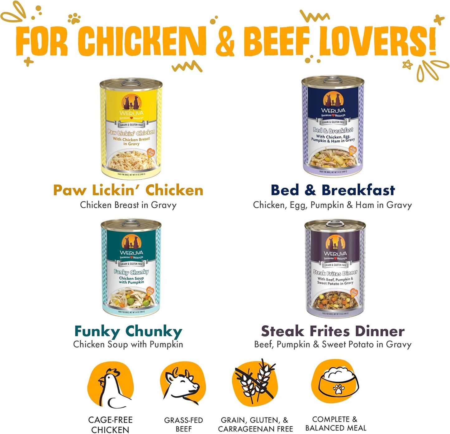 Classic Dog Food, Variety Pack, Baron'S Batch, Wet Dog Food, 14Oz Cans (Pack of 12), Multi