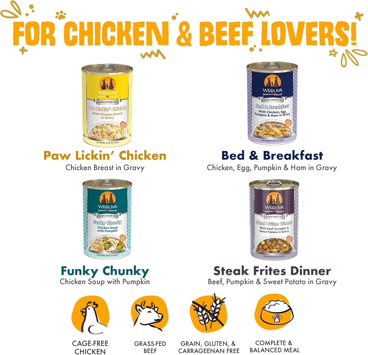 Classic Dog Food, Variety Pack, Baron'S Batch, Wet Dog Food, 14Oz Cans (Pack of 12), Multi