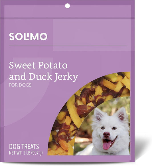 Amazon Brand -  Sweet Potato & Duck Jerky Dog Treats, 2 Pounds