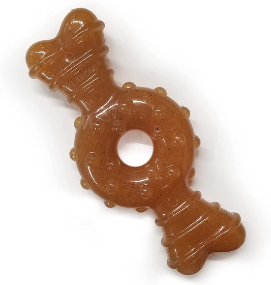 Ring Bone Chew Toy for Puppies, Puppy Teething Toys, Puppy Enrichment Toys, Chicken Flavor, X-Small Dogs - up to 15 Lbs, 1 Count